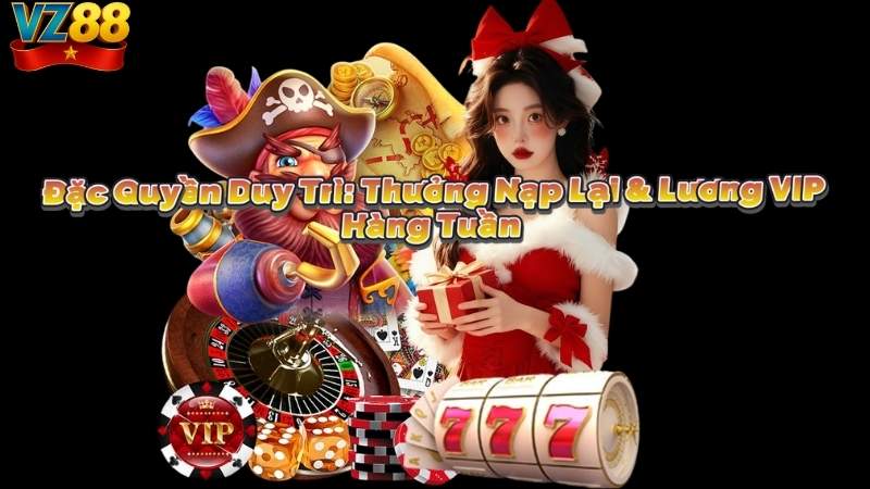 Đặc Quyền Duy Trì: Thưởng Nạp Lại & Lương VIP Hàng Tuần