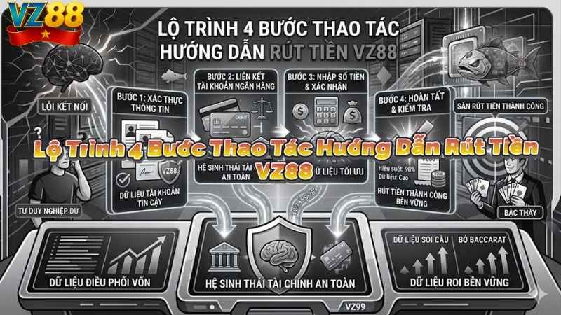 Lộ Trình 4 Bước Thao Tác Hướng Dẫn Rút Tiền VZ88